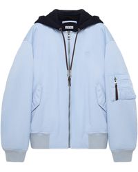Loewe - Anagram Hooded Bomber Jacket - Lyst
