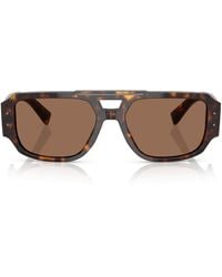 Dolce & Gabbana - Acetate Pilot Sunglasses - Lyst