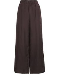 LeKasha - Silk Pamir Wide-Leg Trousers - Lyst