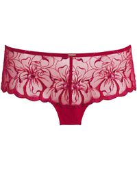 Chantelle - Embroidered Fleurs Shorty Briefs - Lyst
