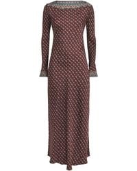 Doen - Silk-Blend Paisley Davina Midi Dress - Lyst
