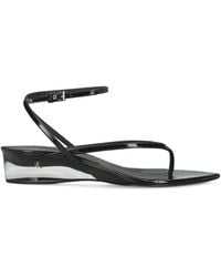 Alaïa - Clear Tongs Wedge Sandals 30 - Lyst