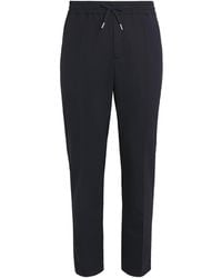 Sandro - Wool-Blend Drawstring Trousers - Lyst
