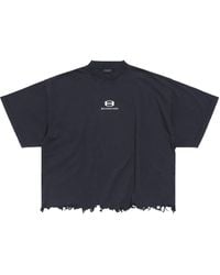 Balenciaga - Distressed Unity Sports Icon T-Shirt - Lyst