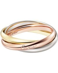 Cartier - Small, And Rose Trinity Ring - Lyst