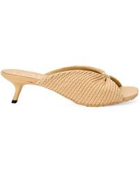 Loewe - X Paula's Ibiza Woven Pebble Heeled Sandals 45 - Lyst