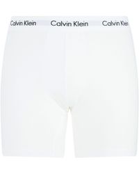 Calvin Klein - Stretch Cotton Boxer Briefs (pack Of 3) - Lyst