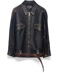 Prada - Vintage Leather Jacket - Lyst