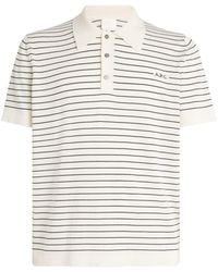 A.P.C. - Cotton Stripe Tristan Polo Shirt - Lyst