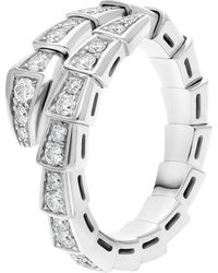 BVLGARI - And Diamond Serpenti Viper Ring - Lyst