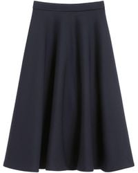Max Mara - Jersey Tech Midi Skirt - Lyst