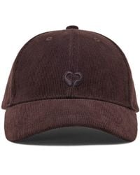 Maje - Corduroy Logo Baseball Cap - Lyst