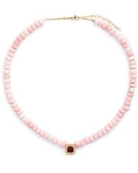Jacquie Aiche - Diamond, Opal And Tourmaline Necklace - Lyst