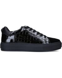 Kurt Geiger - Croc-Embossed Leather Laney Sneakers - Lyst