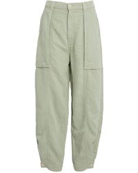 Mother - Linen-blend Chute Trousers - Lyst