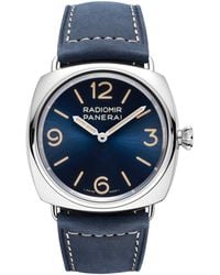 Panerai - Stainless Steel And Calf Leather Radiomir Officne Watch - Lyst