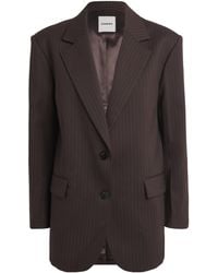 Sandro - Striped Single-Breasted Blazer - Lyst