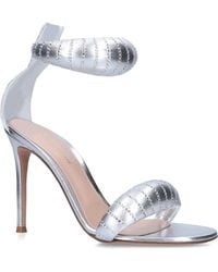 Gianvito Rossi - Leather Bijoux Crystal Sandals 105 - Lyst