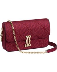 Cartier - Leather Mini C De Shoulder Bag - Lyst