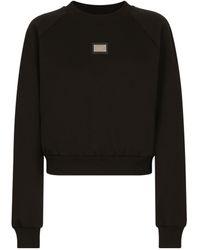 Dolce & Gabbana - Logo Plaque Sweatshirt - Lyst