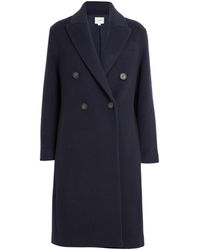 Vince - Wool-blend Double-breasted Coat - Lyst