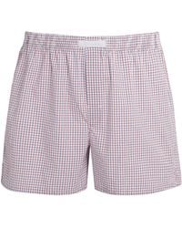FALKE - Cotton Check Boxer Shorts - Lyst
