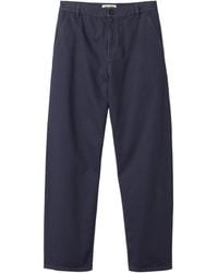 Miu Miu - Cotton Gabardine Straight Trousers - Lyst