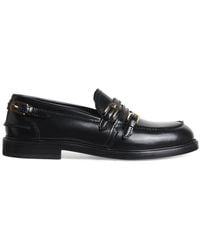 Sandro - Leather Buckle-Detail Loafers - Lyst