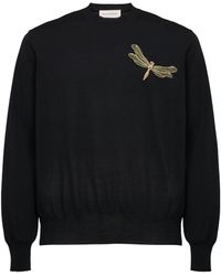 Alexander McQueen - Dragonfly Appliqué Sweatshirt - Lyst