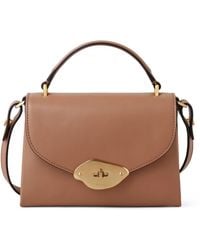 Mulberry - Small Leather Lana Top-Handle Bag - Lyst
