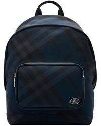 Burberry - Check Grid Backpack - Lyst