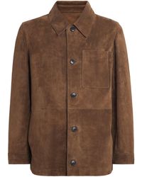 Yves Salomon - Suede Overshirt - Lyst
