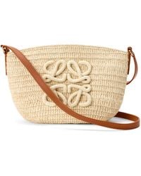 Loewe - X Paula's Ibiza Raffia Eclipse Pochette - Lyst