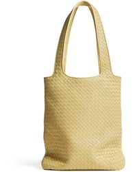 Bottega Veneta - Small Leather Veneto Tote Bag - Lyst