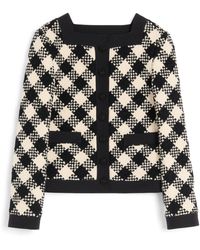 Valentino - Tweed Damier Jacket - Lyst
