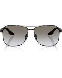 Prada Linea Rossa - Metal A53S Geometric Sunglasses - Lyst
