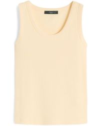 Weekend by Maxmara - Stretch-Cotton Ribbed Tank Top - Lyst