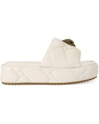 Kurt Geiger - Leather Kensington Flatform Sandals - Lyst