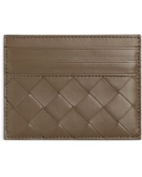 Bottega Veneta - Leather Intrecciato Card Holder - Lyst