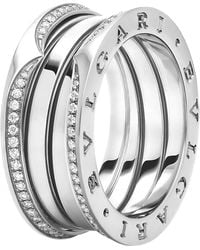 BVLGARI - And Diamond B.Zero1 Three-Band Ring - Lyst