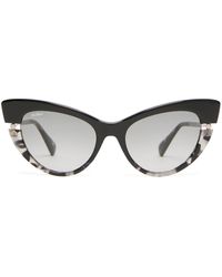Max Mara - Speckled Cat Eye Sunglasses - Lyst