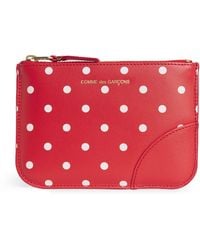 Comme des Garçons - Leather Polka-Dot Zipped Pouch - Lyst