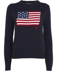 Polo Ralph Lauren - Cotton American Flag Sweater - Lyst