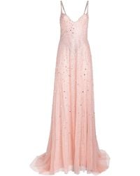 Georges Hobeika - Silk-Blend Embellished Sleeveless Gown - Lyst