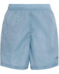 Stone Island - Water-Reactive Faded Camo Shorts - Lyst