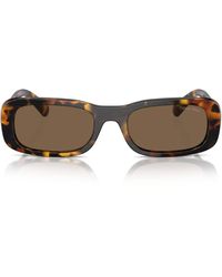 Miu Miu - Acetate Rectangular Sunglasses - Lyst
