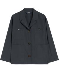 Max Mara - Cotton Pocket-Detail Shacket - Lyst