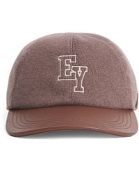 Eleventy - Cashmere Wool-Lined Embroidered Baseball Cap - Lyst