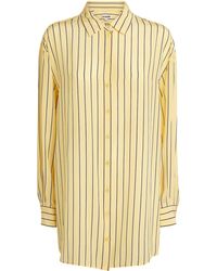 STAUD - Silk Stripe Nolan Shirt - Lyst
