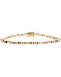 Suzanne Kalan - And Sapphire Bold Linear Tennis Bracelet - Lyst
